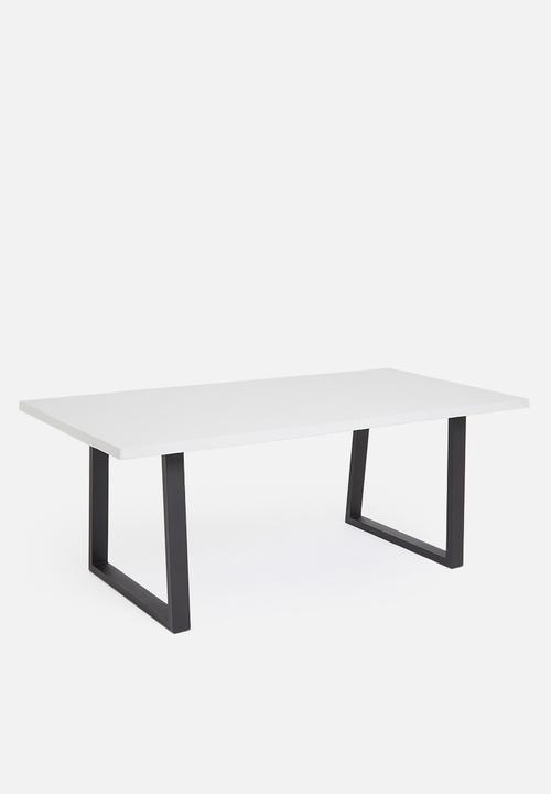 Sixth Floor - Artemis outdoor dining table - grey & black