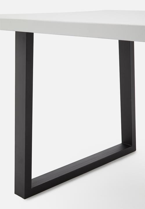 Sixth Floor - Artemis outdoor dining table - grey & black