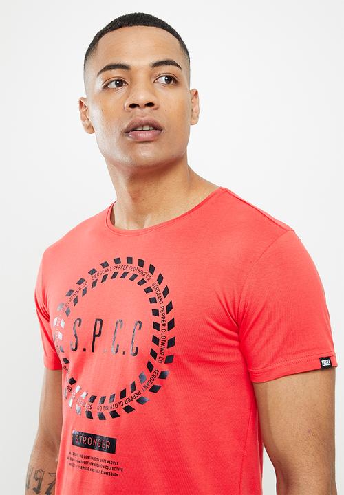 S.P.C.C - Trey regular fit tee - cayenne