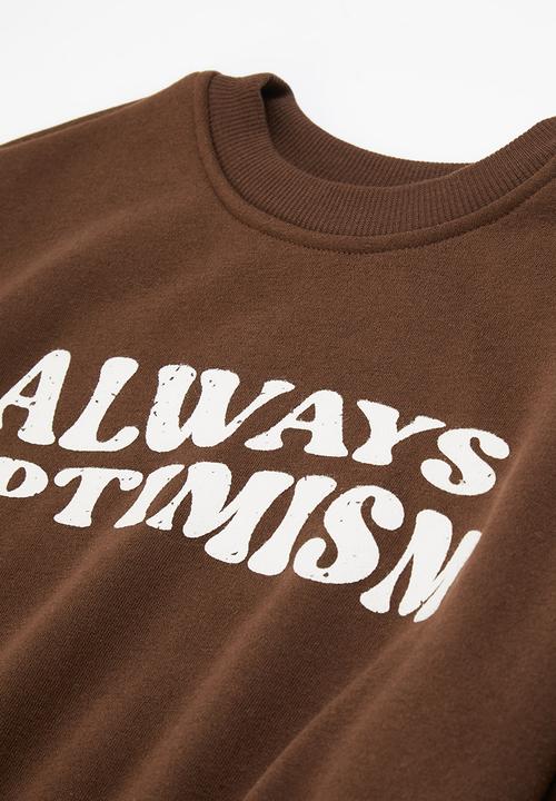 Superbalist - Sweat top set - chocolate