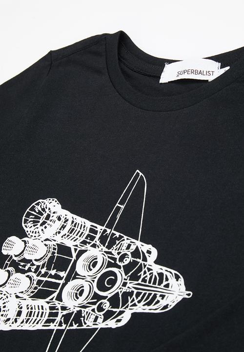 Superbalist - Boys nasa tee & pants pj set - black