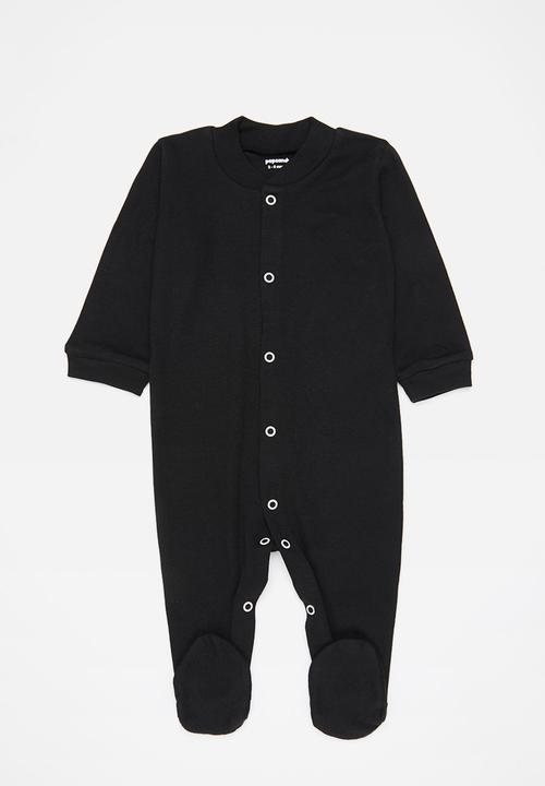 Pop Candy - Boys 2 pack sleepsuit - black & grey