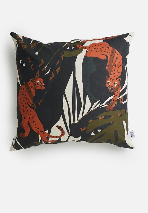 Sixth Floor - Ayva linen cushion cover - multi