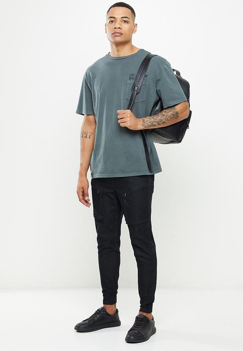 urban° - Urban cotton cargo - black