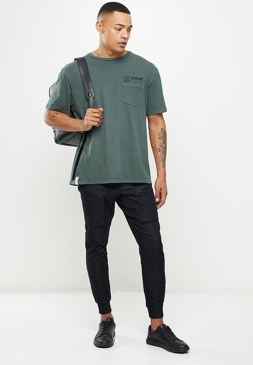 urban° - Urban pigment dyed pocket  tee - urban chic