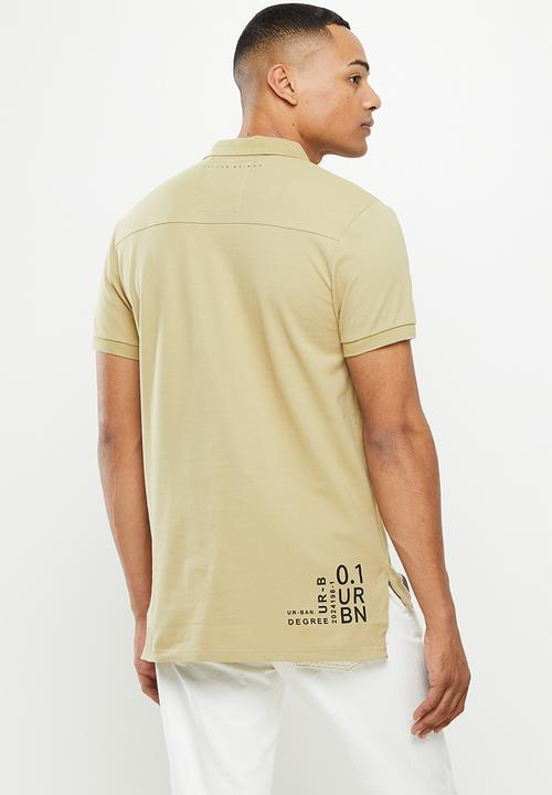 urban° - Urban pique oversized golfer  - eucalyptus
