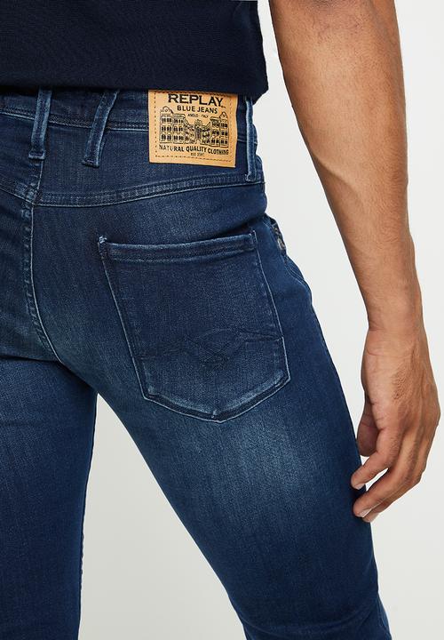 Replay - Skinny jeans - mid blue washed