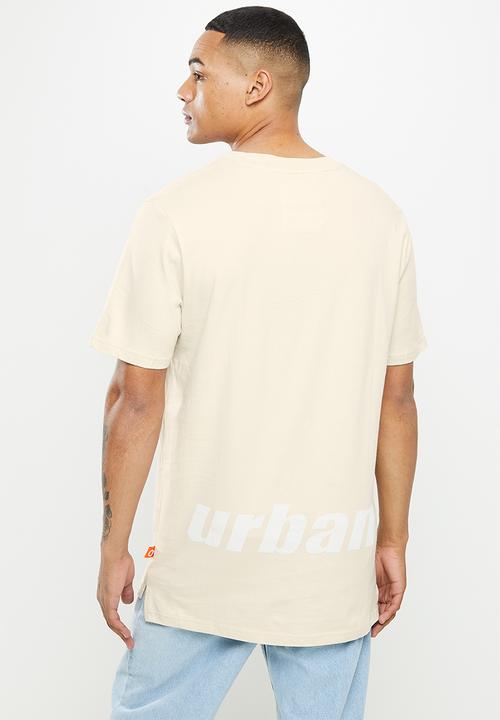 urban° - Urban oversized print  tee - bone