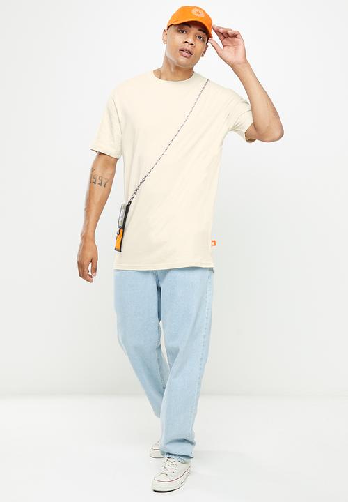 urban° - Urban oversized print  tee - bone