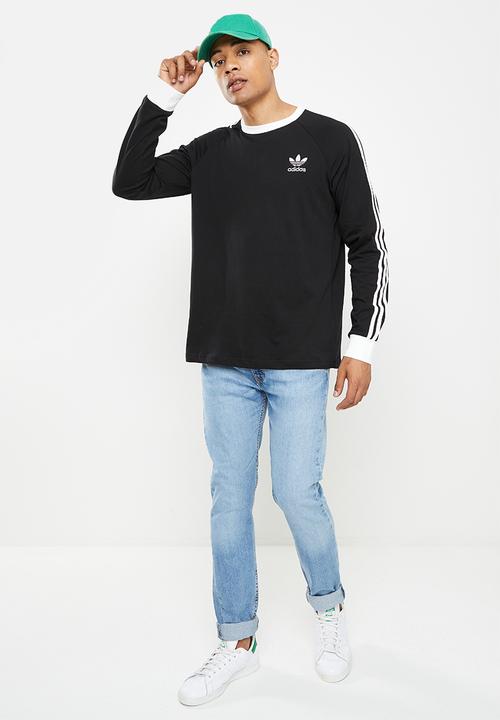 adidas Originals - 3-stripes long sleeve tee - black