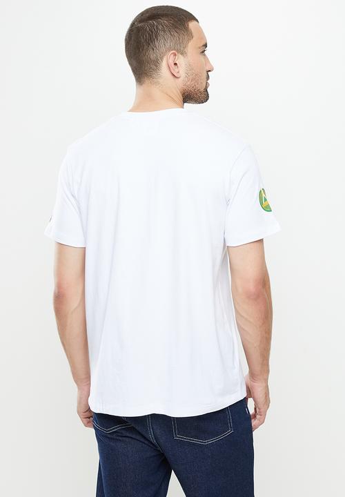 Superdry. - Varsity arch tee - optic
