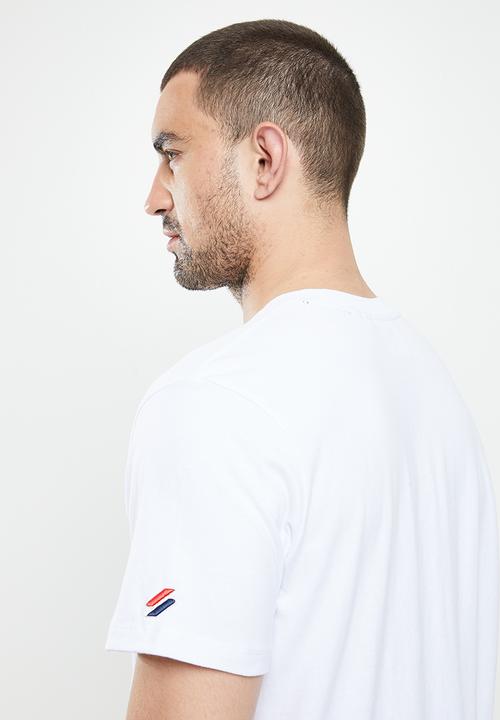Superdry. - Varsity arch tee - optic