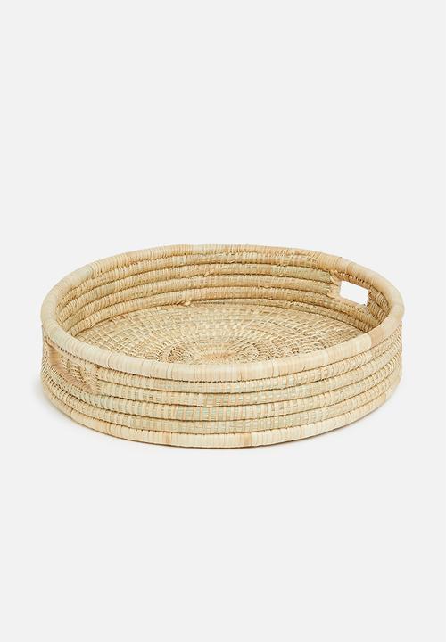 Paarl Basket - Natural round tray - natural