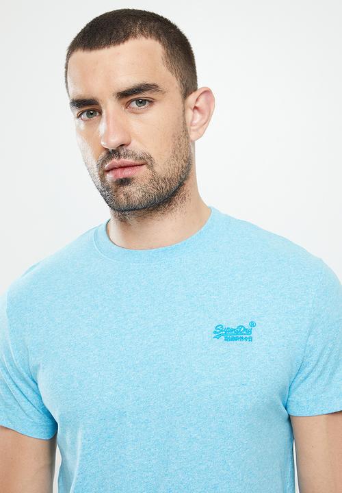 Superdry. - Vintage logo tee - turquoise sea grit