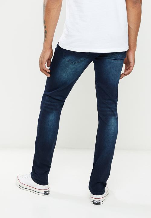 SOVIET - M burton #9 slim leg denim - blue black