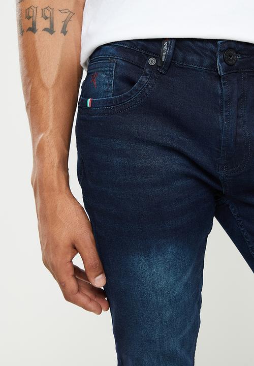 SOVIET - M burton #9 slim leg denim - blue black