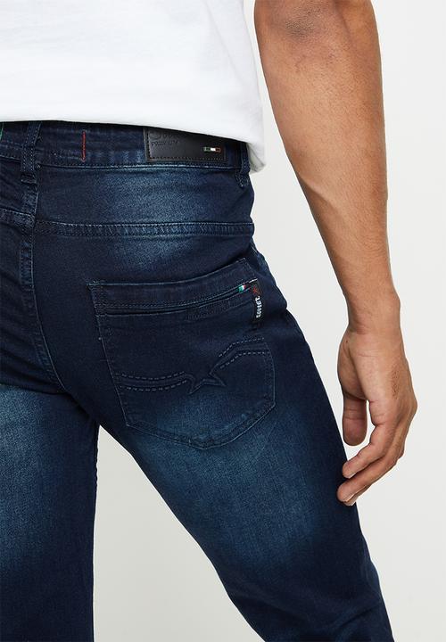 SOVIET - M burton #9 slim leg denim - blue black