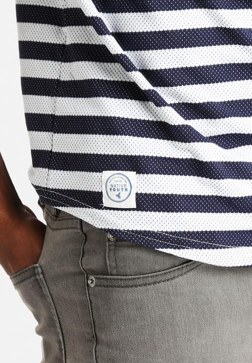 Native Youth - Polka Stripe Polo