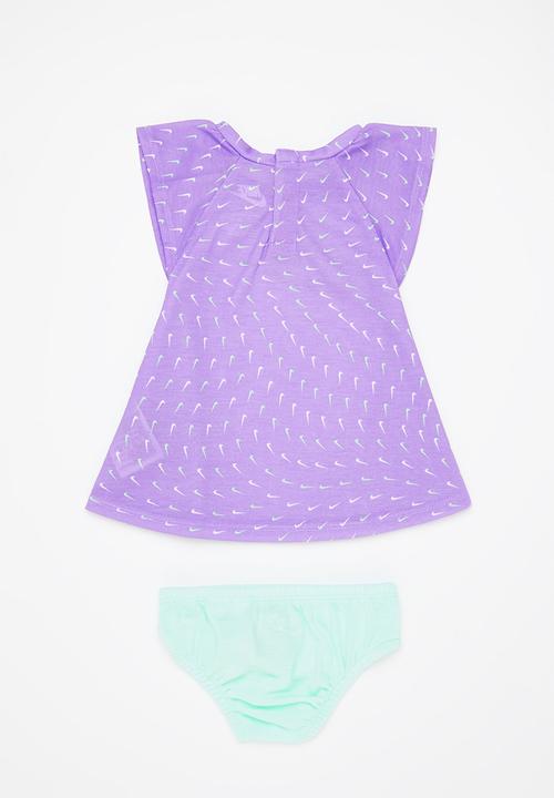 Nike - Nike girls essentials + dress - purple & mint 
