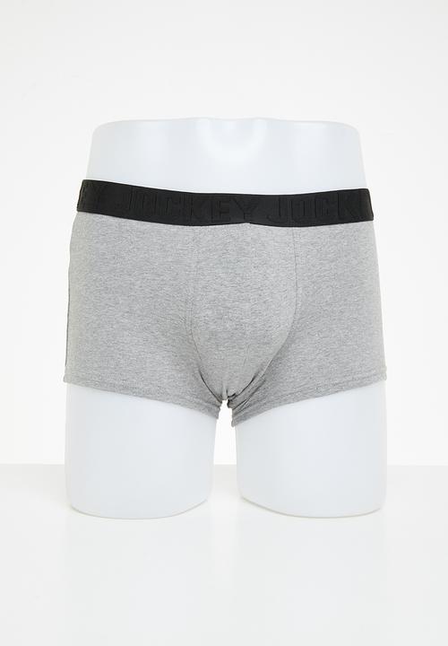 Jockey - Graded 3 pack pouch trunks - grey melange & dark grey