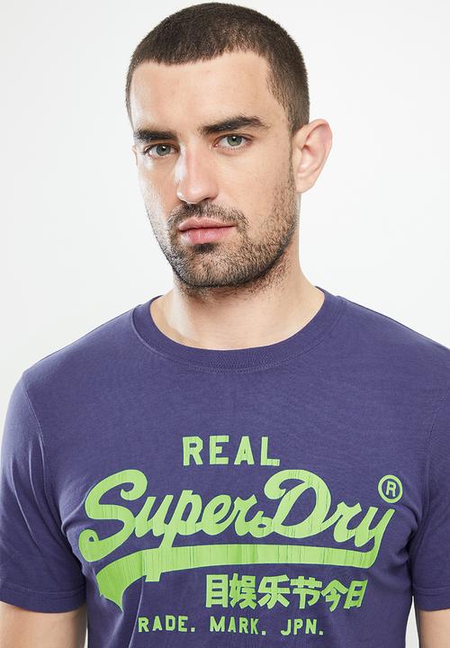 Superdry. - Vl T-shirt - frontier blue