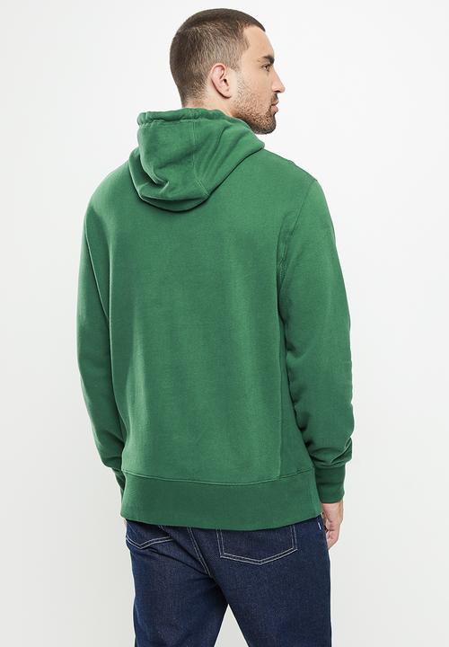 Superdry. - Superdry code essential hood - dark green