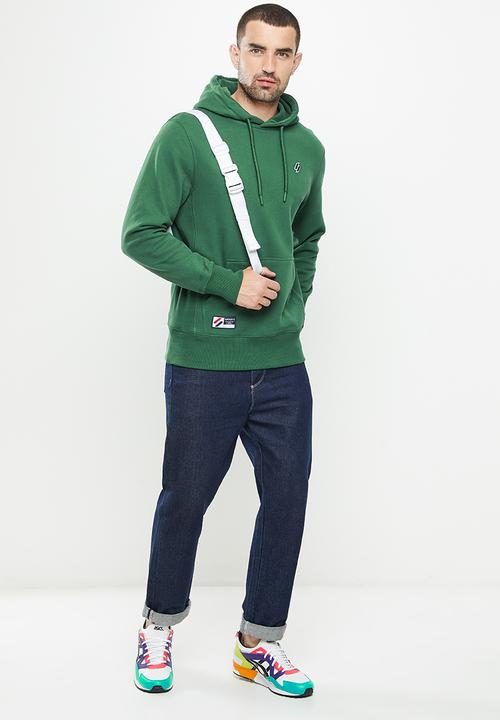 Superdry. - Superdry code essential hood - dark green