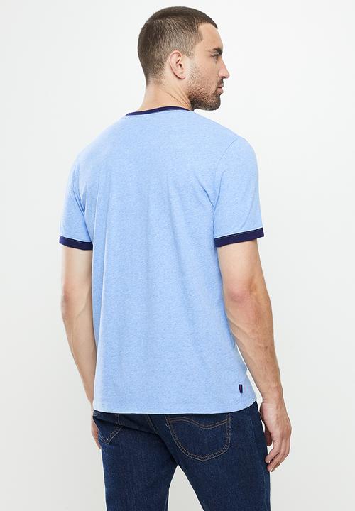 Superdry. - Vintage ringer tee - halifax blue grit