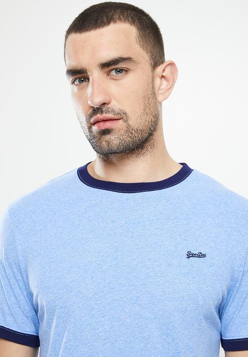 Superdry. - Vintage ringer tee - halifax blue grit
