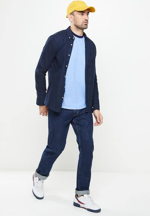 Superdry. - Vintage ringer tee - halifax blue grit