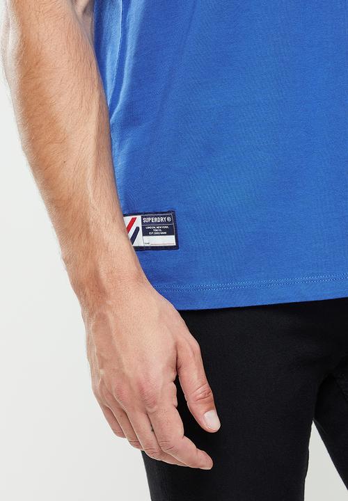 Superdry. - Superdry code essential tee - royal