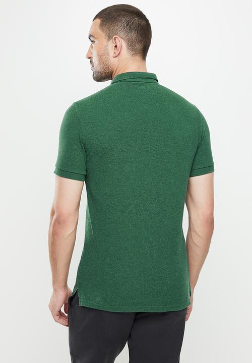 Superdry. - Classic pique polo - heritage pine green