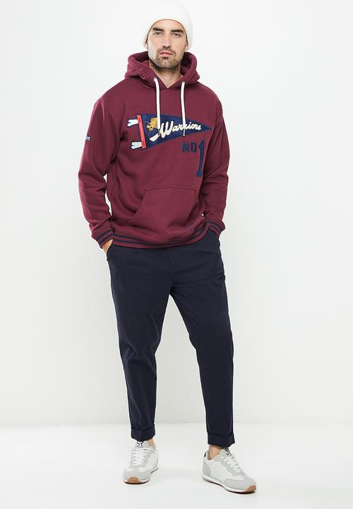 Superdry. - Collegiate hood - rich berry