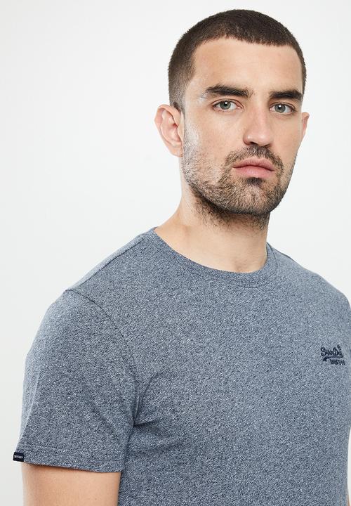 Superdry. - Vintage logo tee - frosted navy grit
