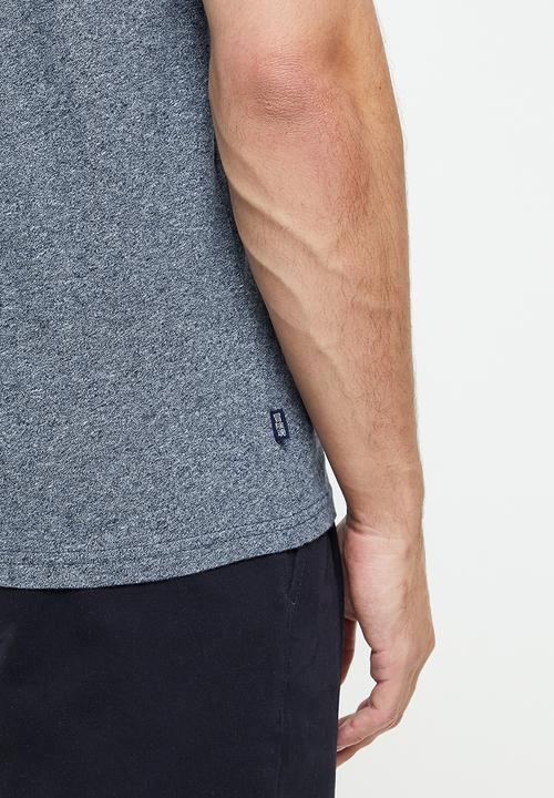 Superdry. - Vintage logo tee - frosted navy grit