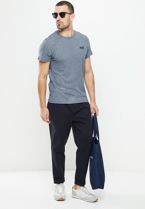 Superdry. - Vintage logo tee - frosted navy grit