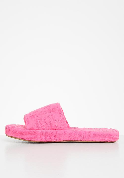 Public Desire - Juicy terry towelling slider - pink