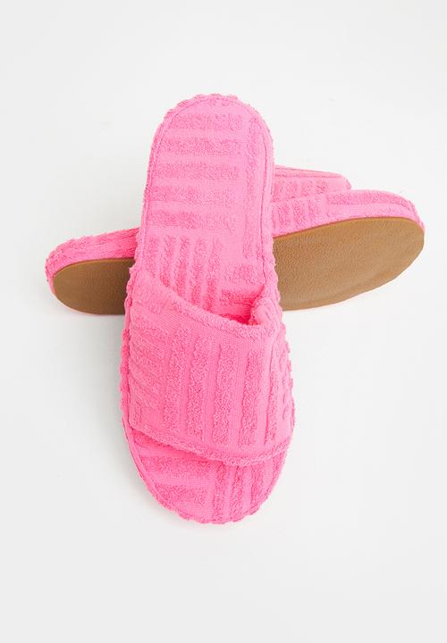 Public Desire - Juicy terry towelling slider - pink
