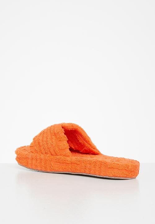 Public Desire - Juicy terry towelling slider - orange