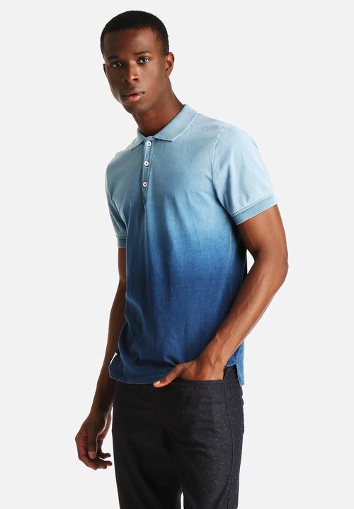Native Youth - Dip Dye Indigo Polo