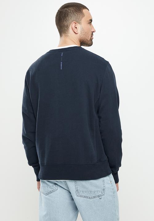 Superdry. - Corporate logo crew - eclipse navy