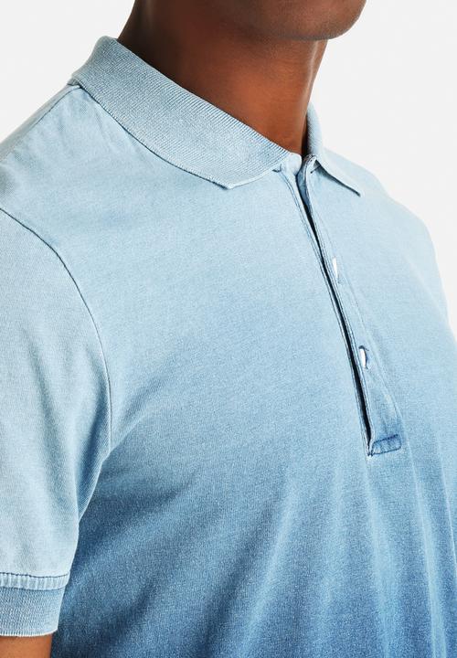 Native Youth - Dip Dye Indigo Polo