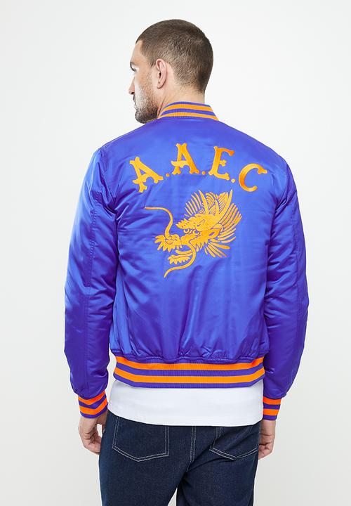 Superdry. - Varsity bomber - mazarine blue