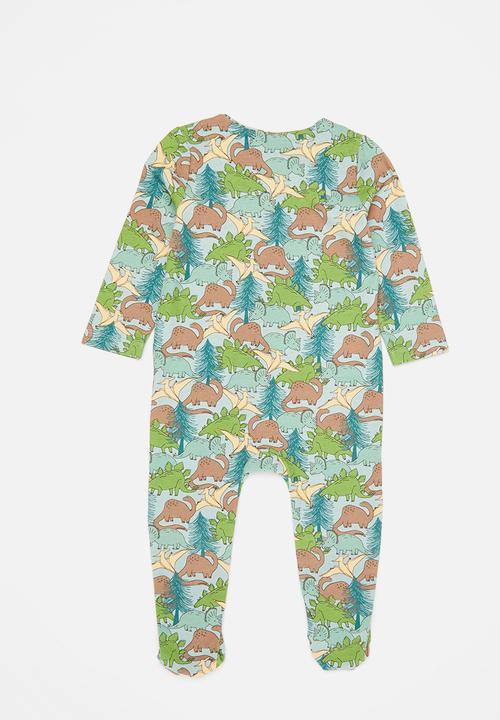 Cotton On - 2 pack long sleeve zip romper -  stone & taupe brown