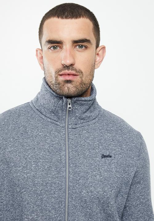 Superdry. - Vintage logo  zip track - tois blue grit