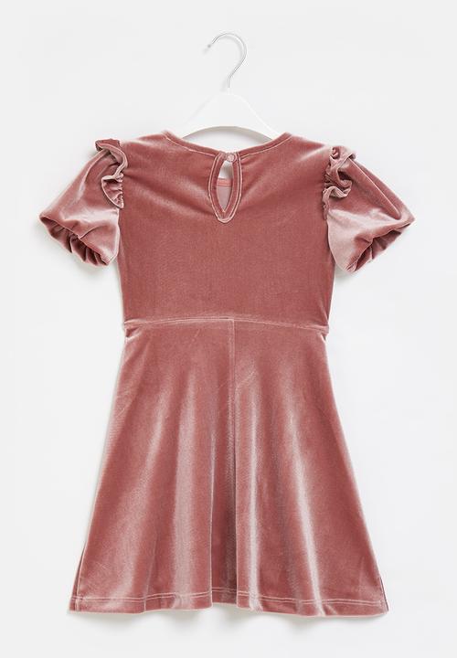 Superbalist Kids - Velour dress - pink