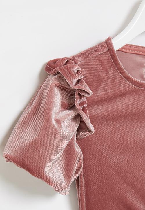 Superbalist Kids - Velour dress - pink