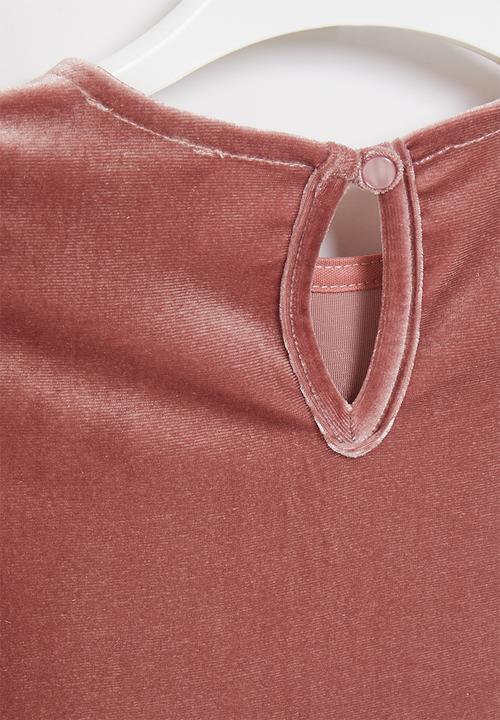 Superbalist Kids - Velour dress - pink