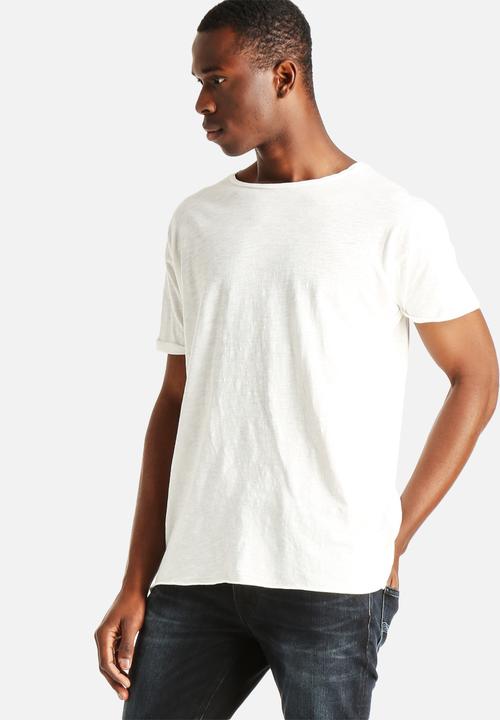 NUDIE - Raw Hem T-shirt Slub