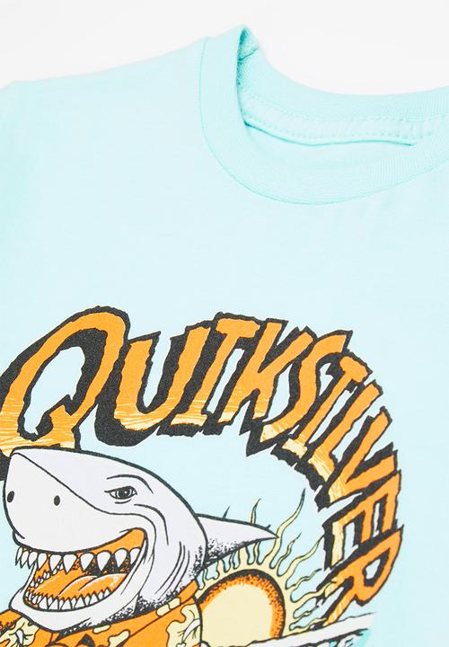 Quiksilver - Shark smile short sleeve boy - angel blue